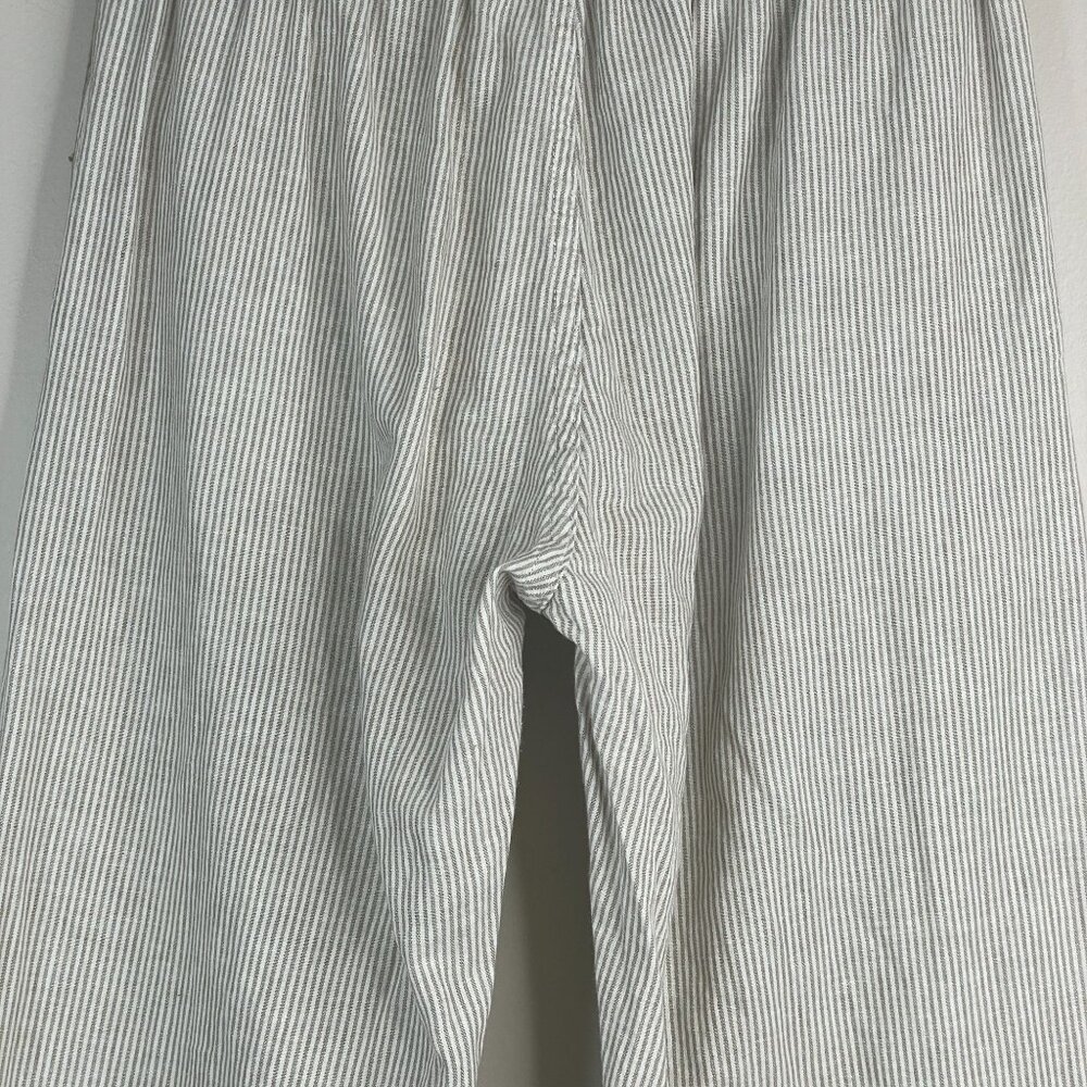 John Galt Pants Women Small Linen Blend Beachy Neutral Capsule Wide Leg Melville - Picture 14 of 15
